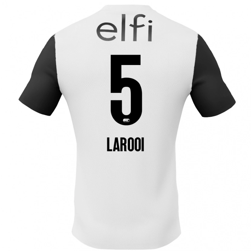 Danxen Women Finn Larooi #5 White Black Away Jersey 2024/25 T-Shirt