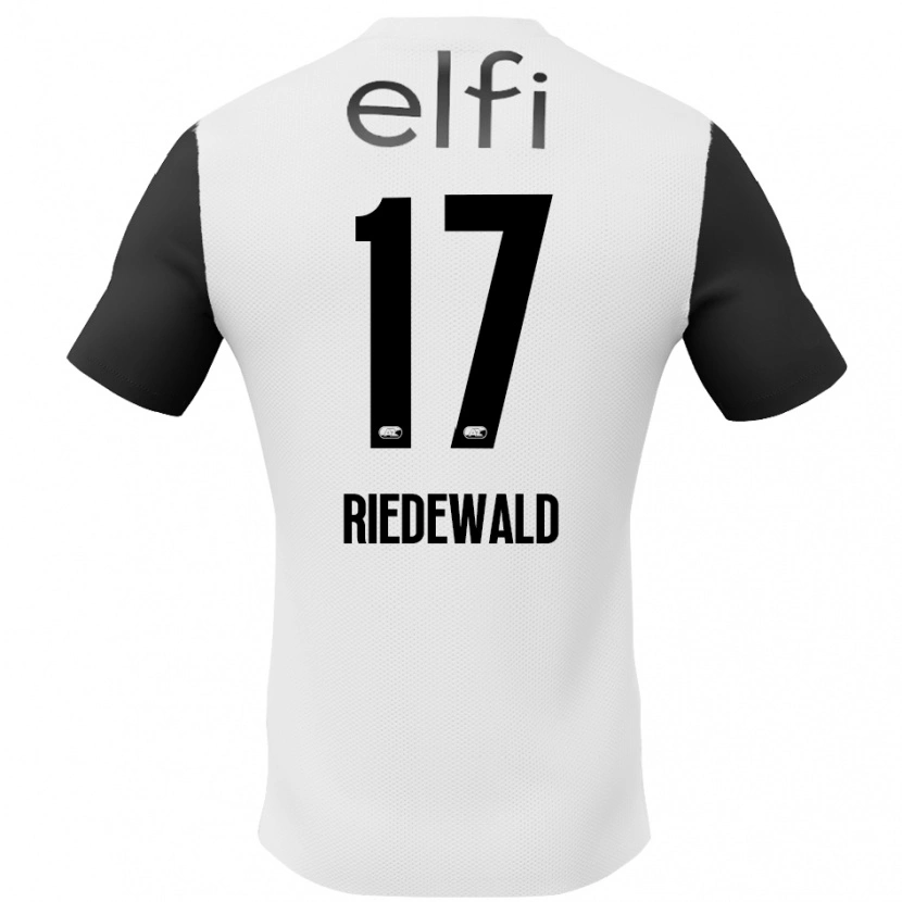 Danxen Women Kenzo Riedewald #17 White Black Away Jersey 2024/25 T-Shirt