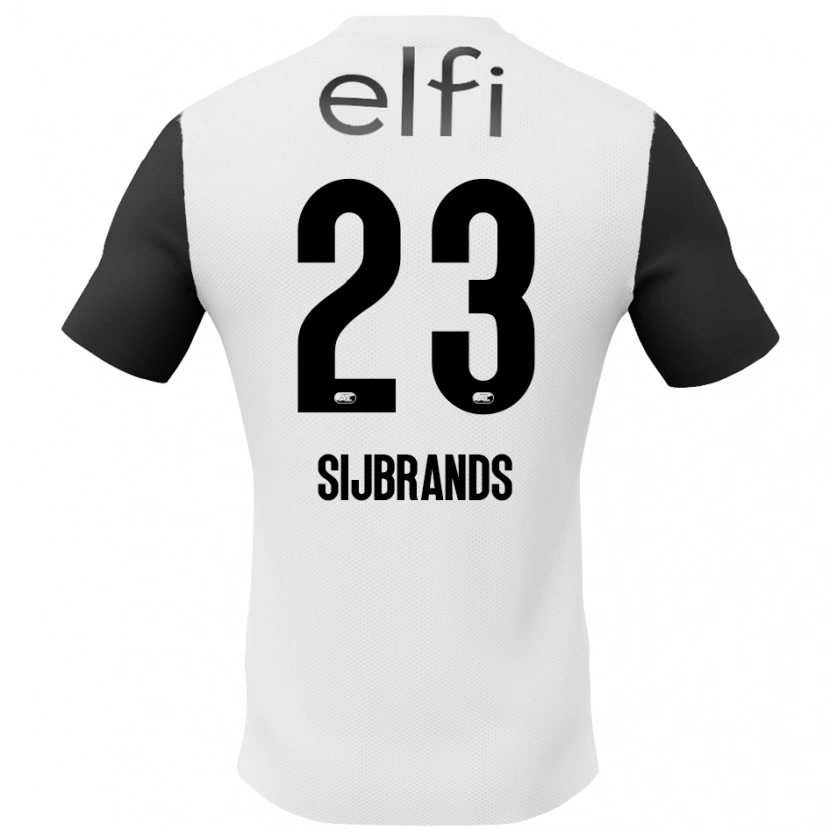 Danxen Women Julian Sijbrands #23 White Black Away Jersey 2024/25 T-Shirt