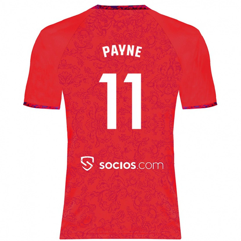 Danxen Women Antionette Oyedupe Toni Payne #11 Red Away Jersey 2024/25 T-Shirt