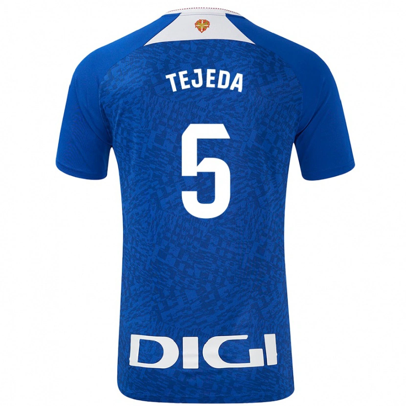 Danxen Women Diego Tejeda #5 Royal Blue Away Jersey 2024/25 T-Shirt