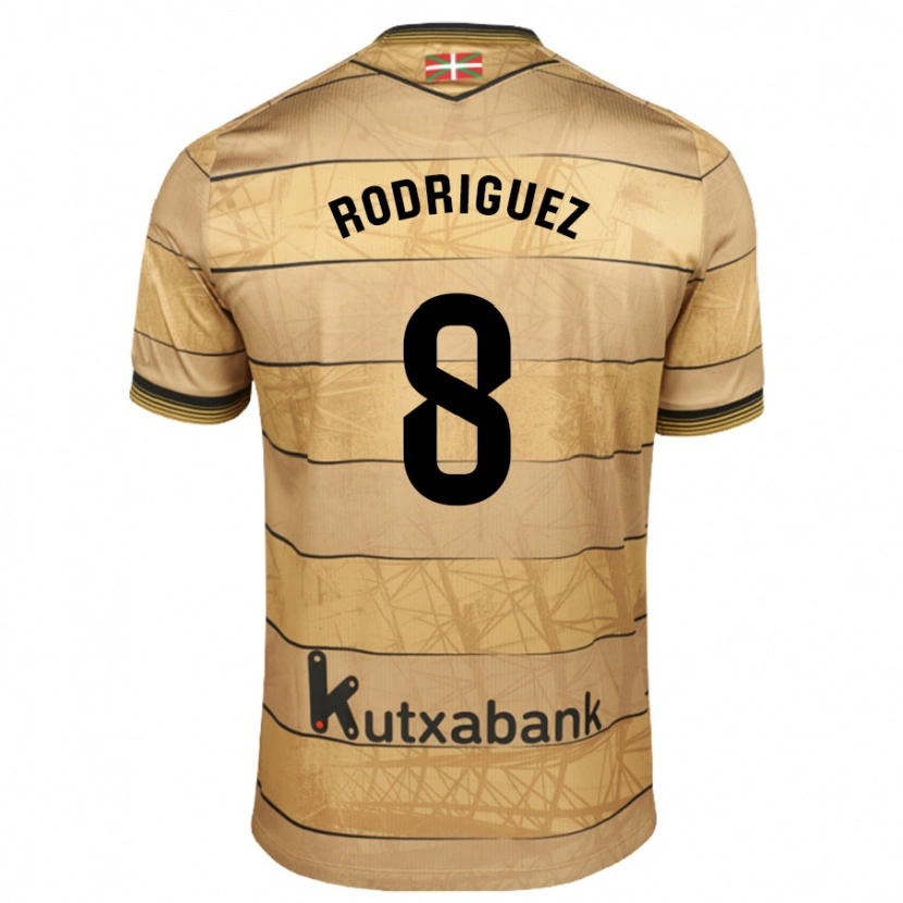 Danxen Women Mikel Rodriguez #8 Brown Away Jersey 2024/25 T-Shirt