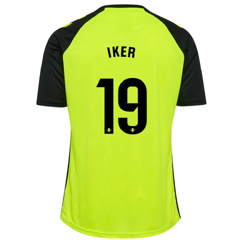 Danxen Women Iker Losada #19 Fluorescent Yellow Black Away Jersey 2024/25 T-Shirt