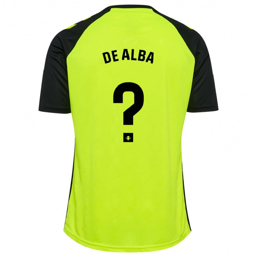 Danxen Women Luismi De Alba #0 Fluorescent Yellow Black Away Jersey 2024/25 T-Shirt