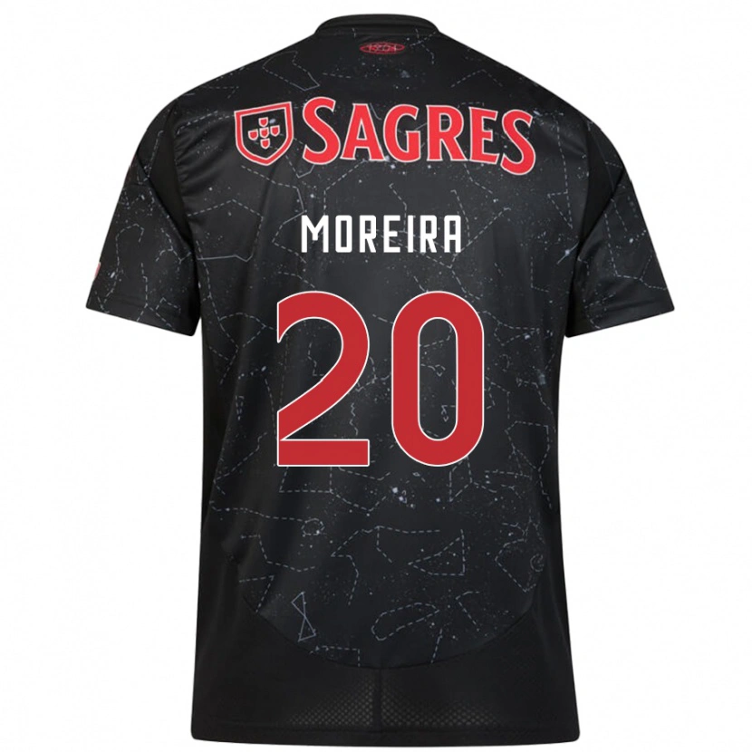 Danxen Women André Moreira #20 Black Red Away Jersey 2024/25 T-Shirt