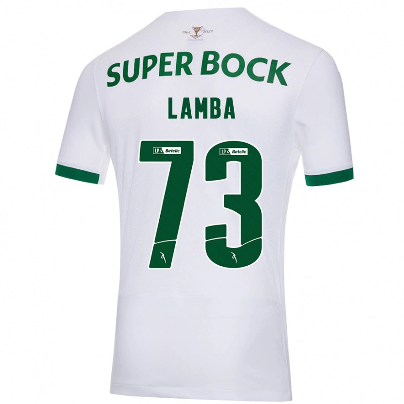 Danxen Women Chico Lamba #73 White Green Away Jersey 2024/25 T-Shirt