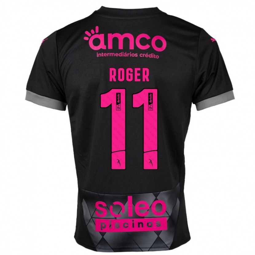 Danxen Women Roger #11 Black Pink Away Jersey 2024/25 T-Shirt