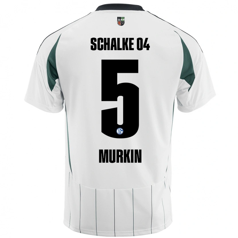 Danxen Women Derry Murkin #5 White Green Away Jersey 2024/25 T-Shirt
