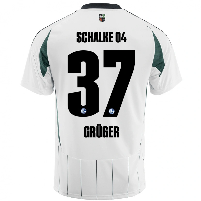 Danxen Women Max Grüger #37 White Green Away Jersey 2024/25 T-Shirt