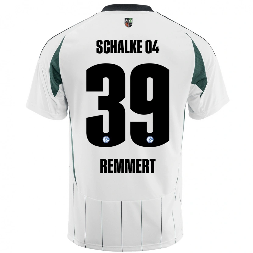 Danxen Women Peter Remmert #39 White Green Away Jersey 2024/25 T-Shirt