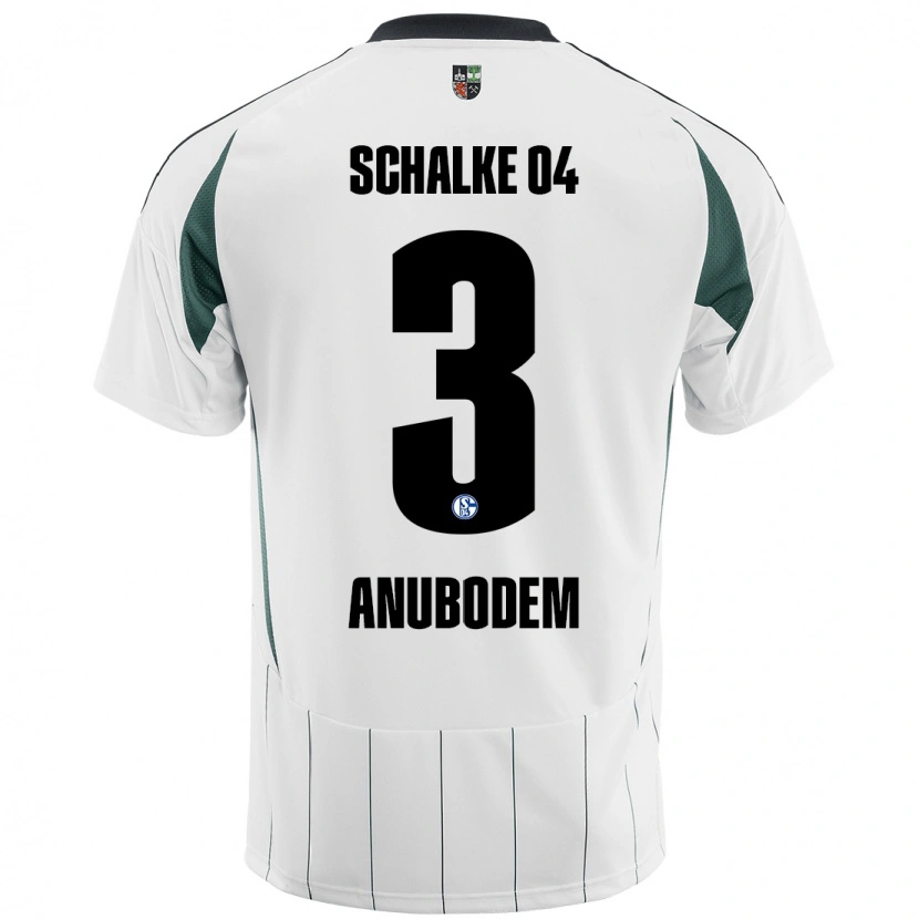 Danxen Women Ngufor Anubodem #3 White Green Away Jersey 2024/25 T-Shirt