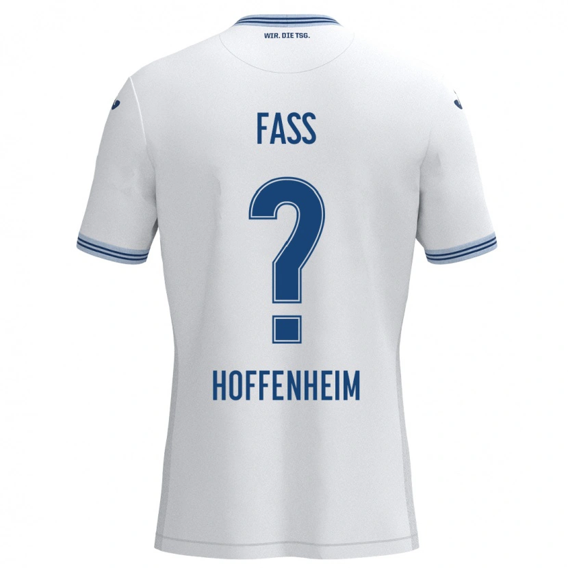 Danxen Women Marlon Faß #0 White Blue Away Jersey 2024/25 T-Shirt