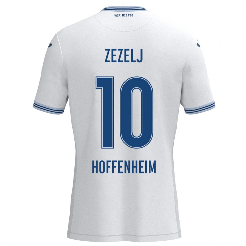 Danxen Women Neno Zezelj #10 White Blue Away Jersey 2024/25 T-Shirt