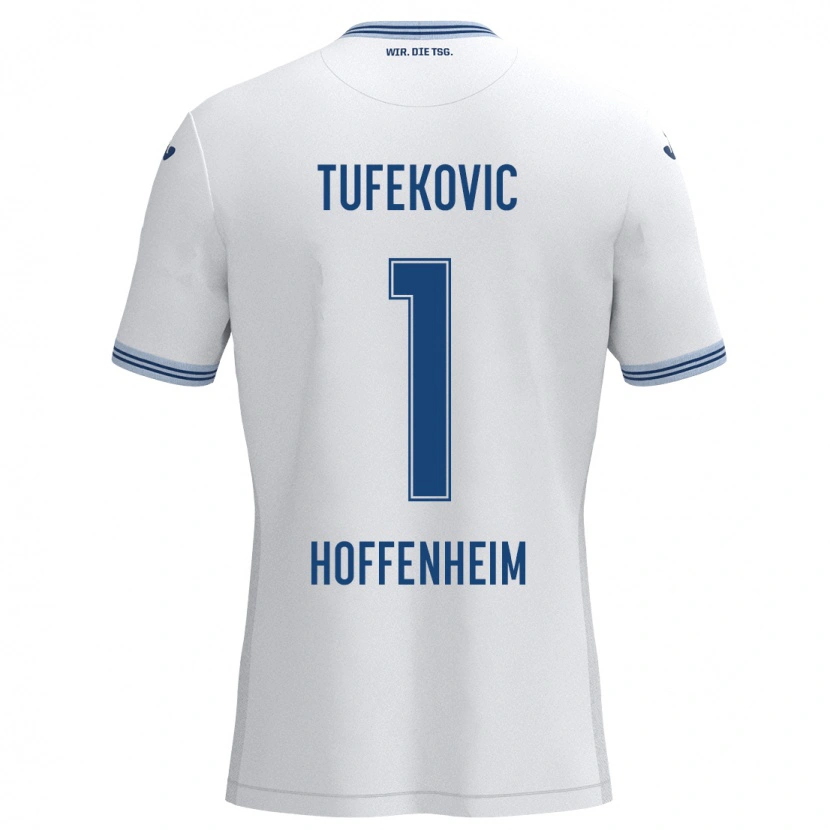 Danxen Women Martina Tufekovic #1 White Blue Away Jersey 2024/25 T-Shirt