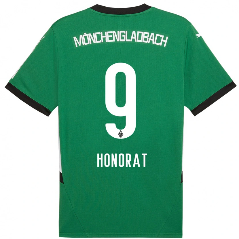 Danxen Women Franck Honorat #9 Green White Away Jersey 2024/25 T-Shirt