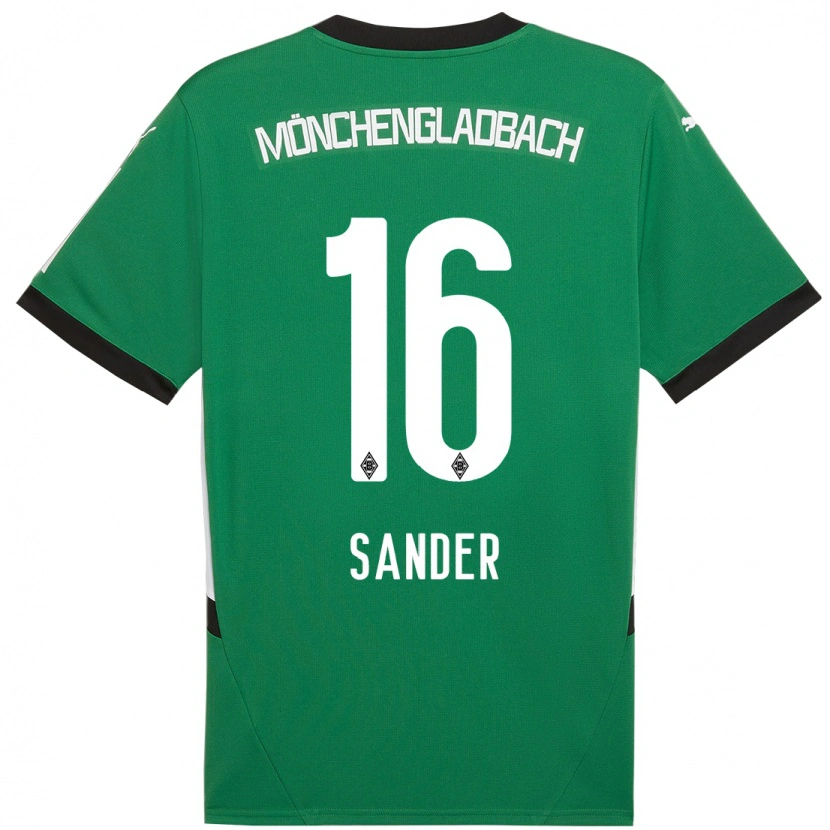 Danxen Women Philipp Sander #16 Green White Away Jersey 2024/25 T-Shirt