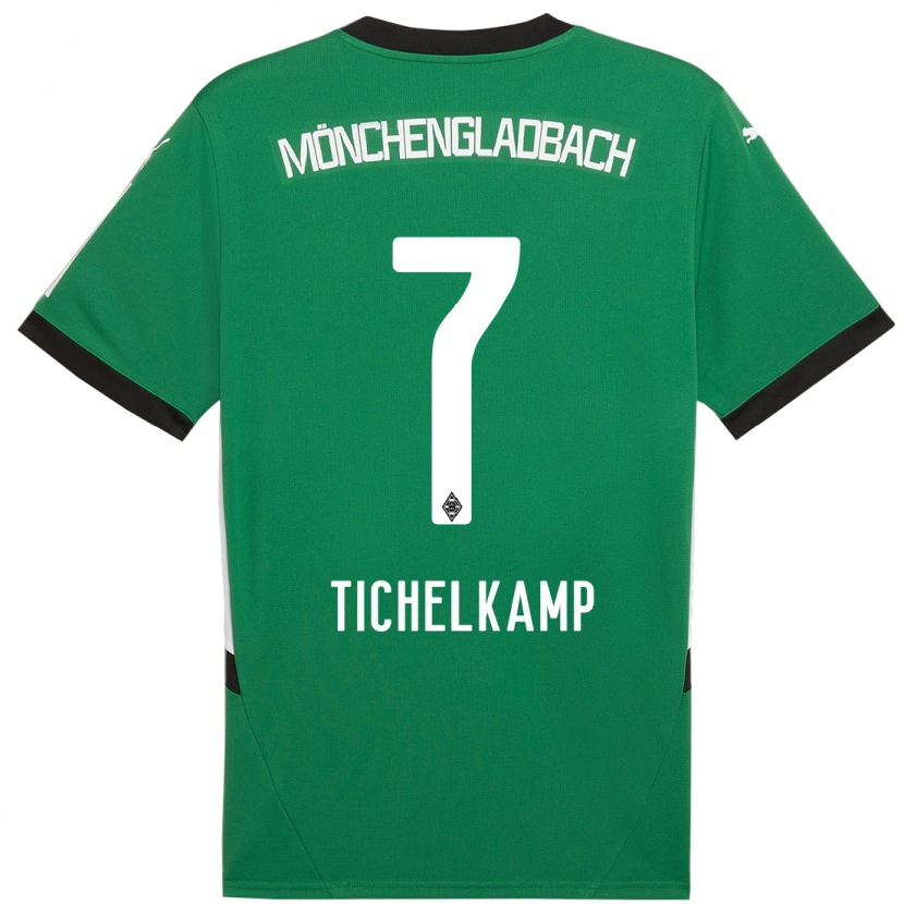 Danxen Women Emily Tichelkamp #7 Green White Away Jersey 2024/25 T-Shirt