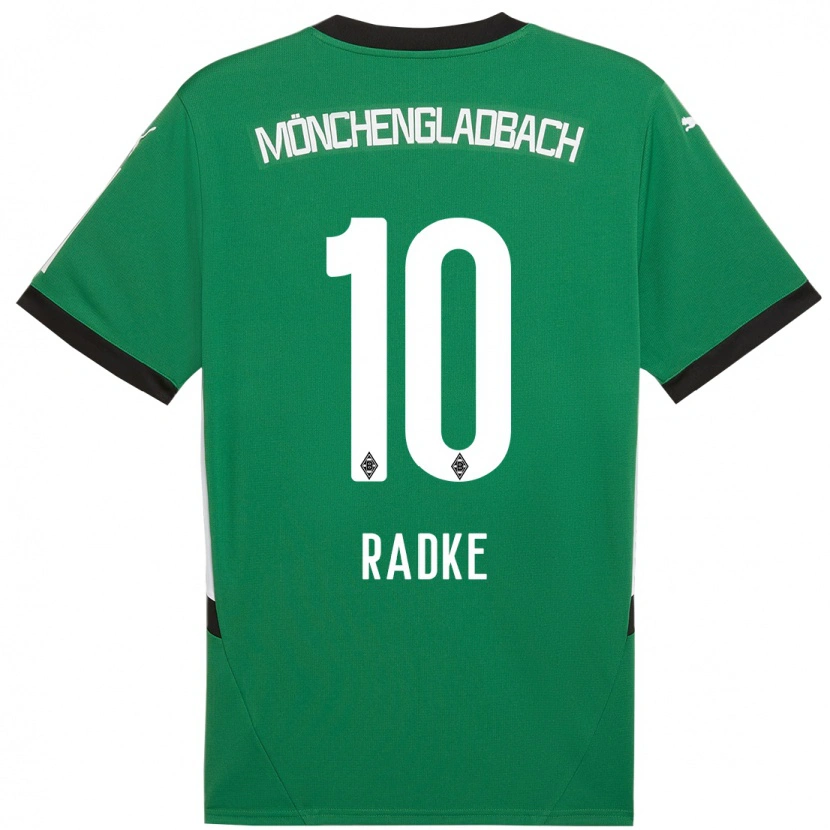 Danxen Women Laura Radke #10 Green White Away Jersey 2024/25 T-Shirt