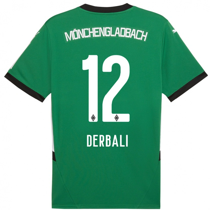 Danxen Women Louisa Derbali #12 Green White Away Jersey 2024/25 T-Shirt