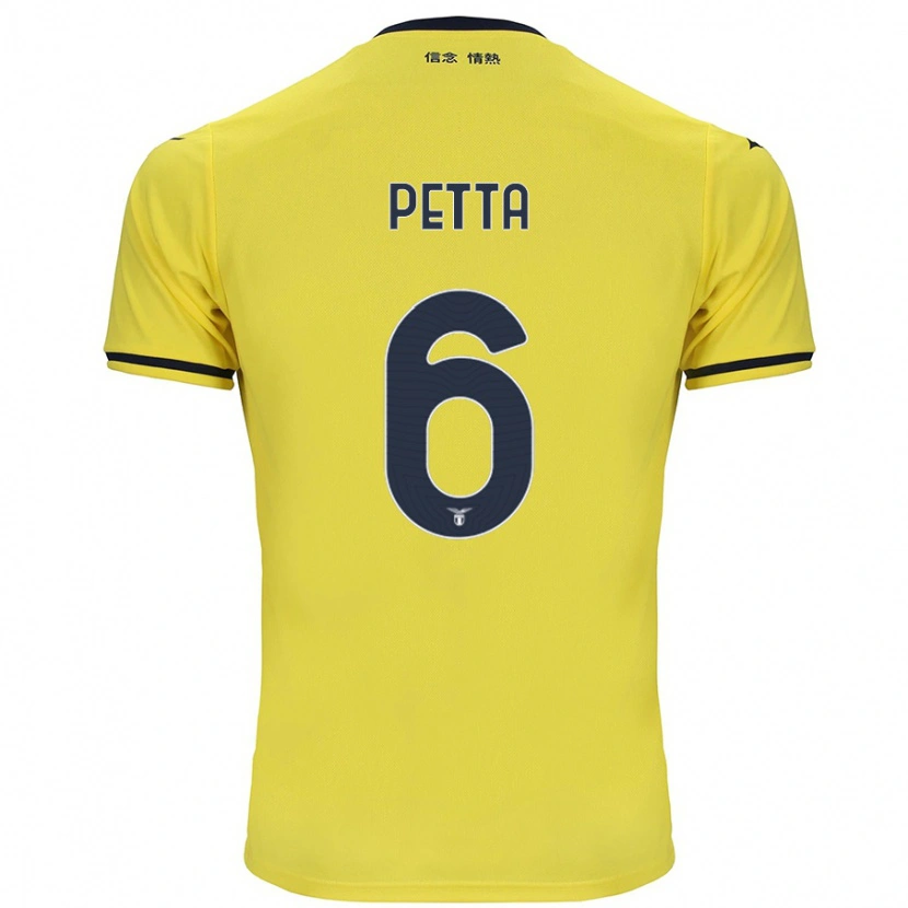 Danxen Women Andrea Petta #6 Yellow Away Jersey 2024/25 T-Shirt