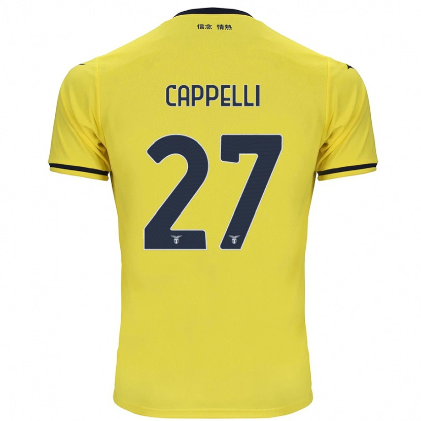 Danxen Women Tommaso Cappelli #27 Yellow Away Jersey 2024/25 T-Shirt