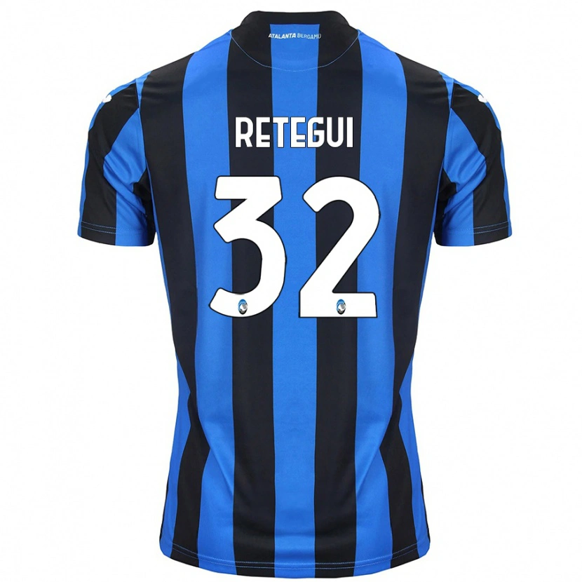 Danxen Kid Mateo Retegui #32 Blue Black Home Jersey 2024/25 T-Shirt
