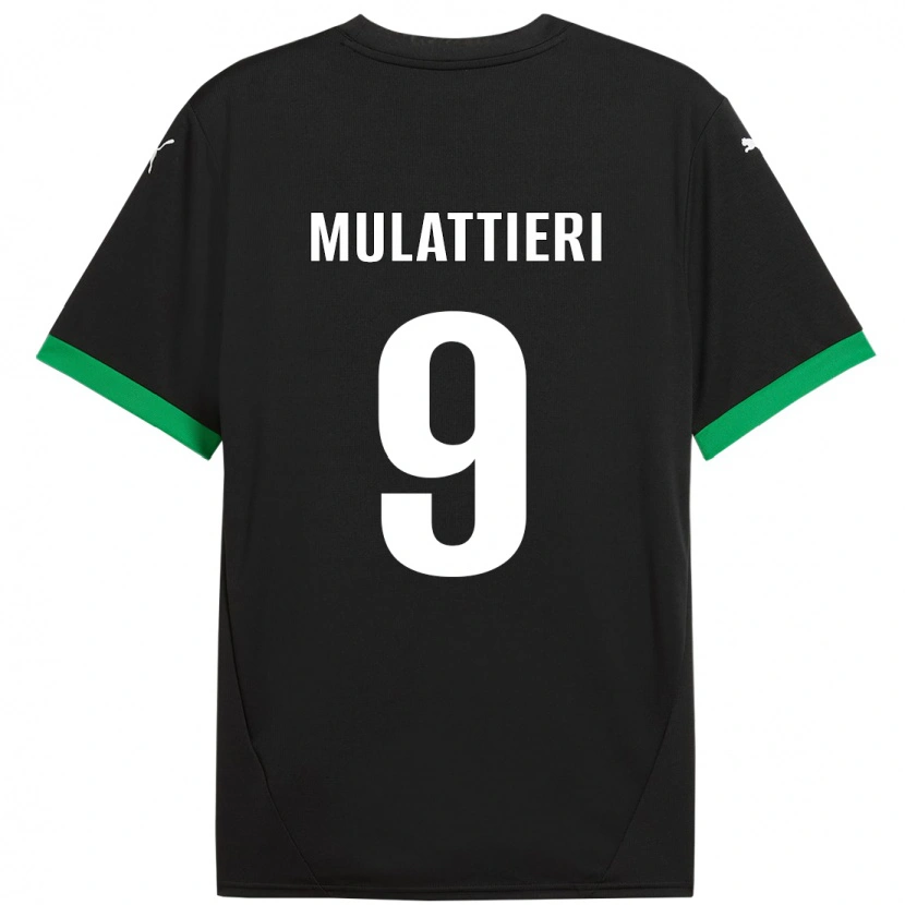 Danxen Kid Samuele Mulattieri #9 Black Dark Green Home Jersey 2024/25 T-Shirt