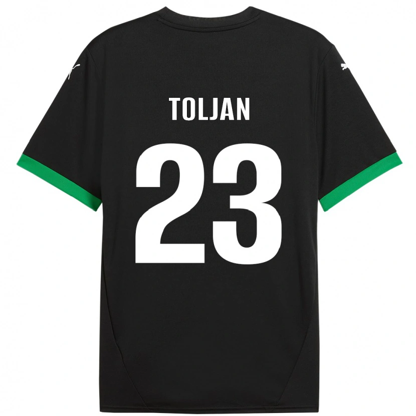Danxen Kid Jeremy Toljan #23 Black Dark Green Home Jersey 2024/25 T-Shirt