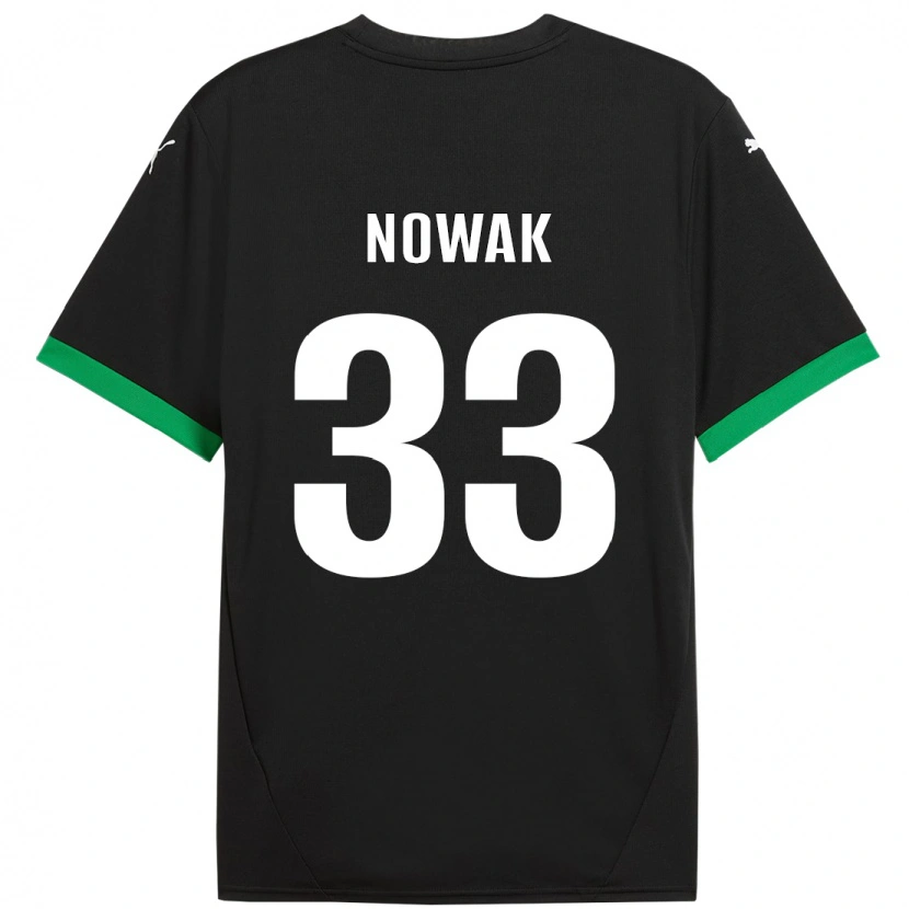 Danxen Kid Julie Nowak #33 Black Dark Green Home Jersey 2024/25 T-Shirt