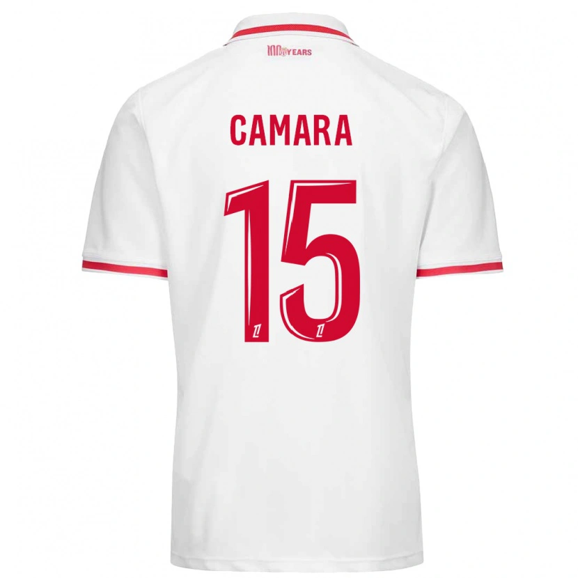 Danxen Kid Lamine Camara #15 White Red Home Jersey 2024/25 T-Shirt