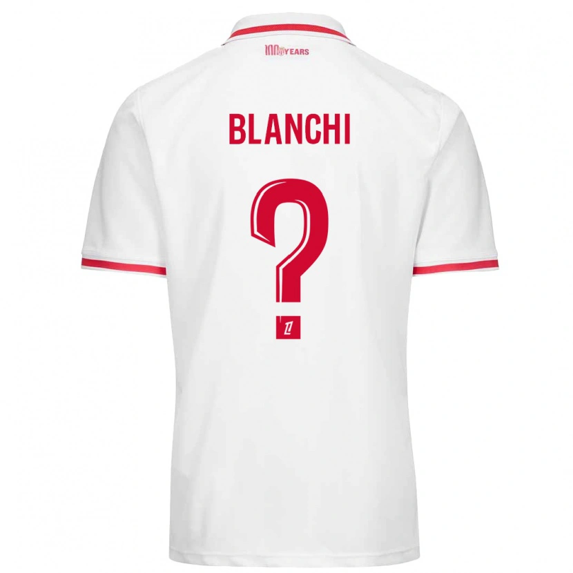 Danxen Kid Florian Blanchi #0 White Red Home Jersey 2024/25 T-Shirt