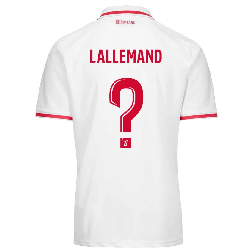 Danxen Kid Nassim Lallemand #0 White Red Home Jersey 2024/25 T-Shirt