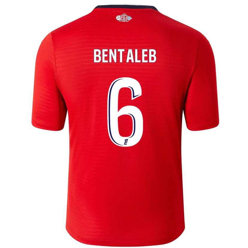 Danxen Kid Nabil Bentaleb #6 Red White Home Jersey 2024/25 T-Shirt