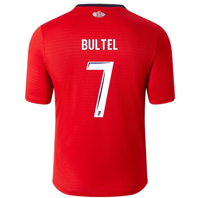 Danxen Kid Ludivine Bultel #7 Red White Home Jersey 2024/25 T-Shirt