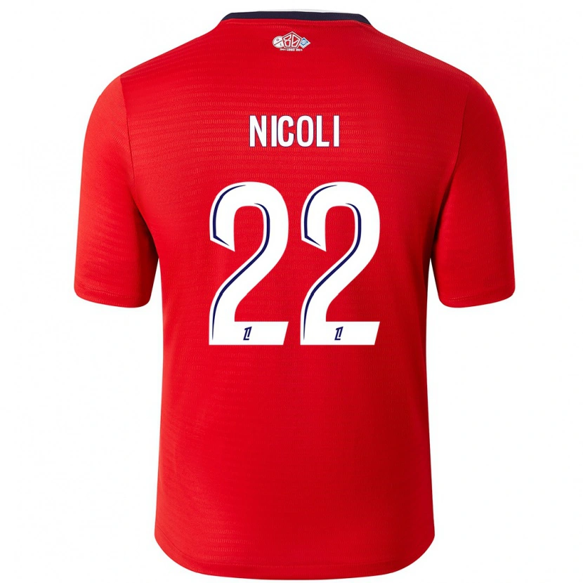 Danxen Kid Morgane Nicoli #22 Red White Home Jersey 2024/25 T-Shirt