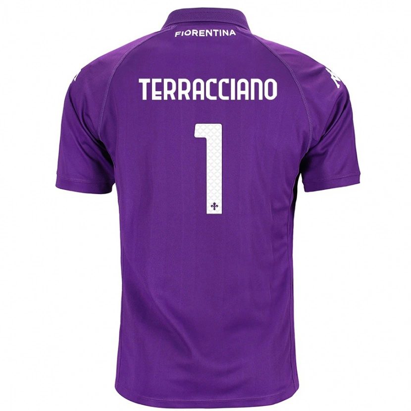 Danxen Kid Pietro Terracciano #1 Purple Home Jersey 2024/25 T-Shirt