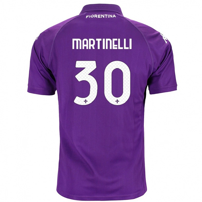 Danxen Kid Tommaso Martinelli #30 Purple Home Jersey 2024/25 T-Shirt