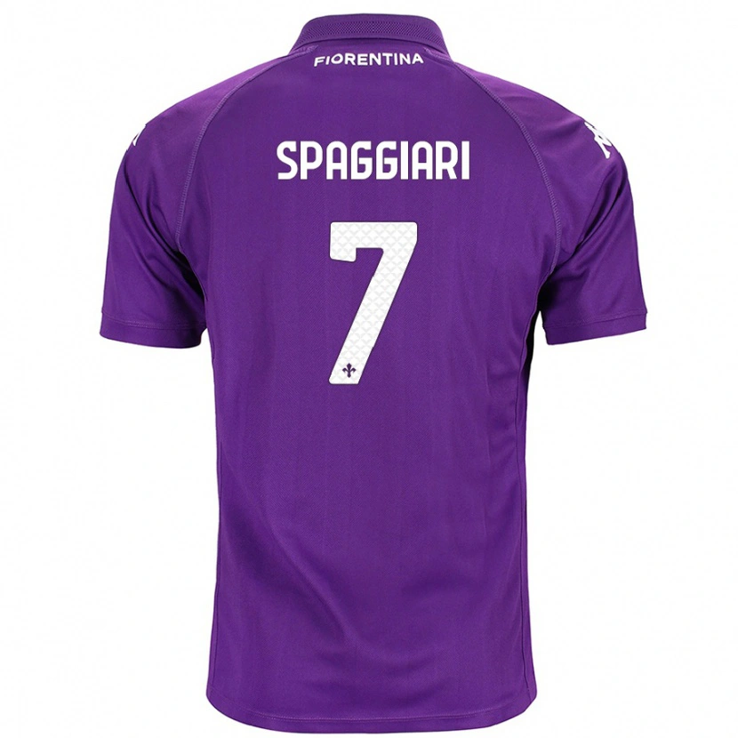 Danxen Kid Riccardo Spaggiari #7 Purple Home Jersey 2024/25 T-Shirt