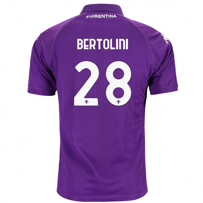 Danxen Kid Gabriele Bertolini #28 Purple Home Jersey 2024/25 T-Shirt