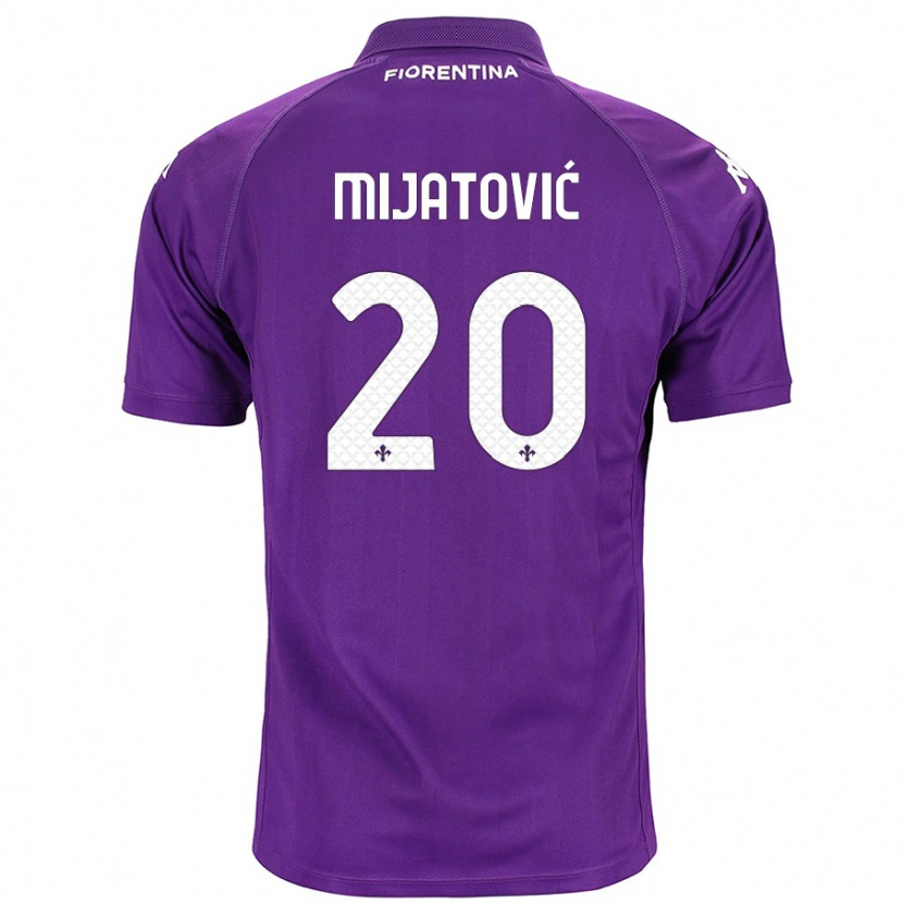 Danxen Kid Milica Mijatović #20 Purple Home Jersey 2024/25 T-Shirt