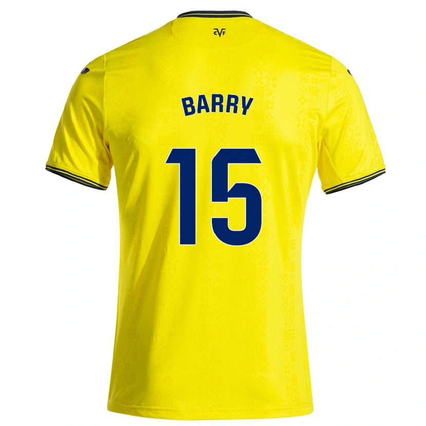 Danxen Kid Thierno Barry #15 Yellow Black Home Jersey 2024/25 T-Shirt