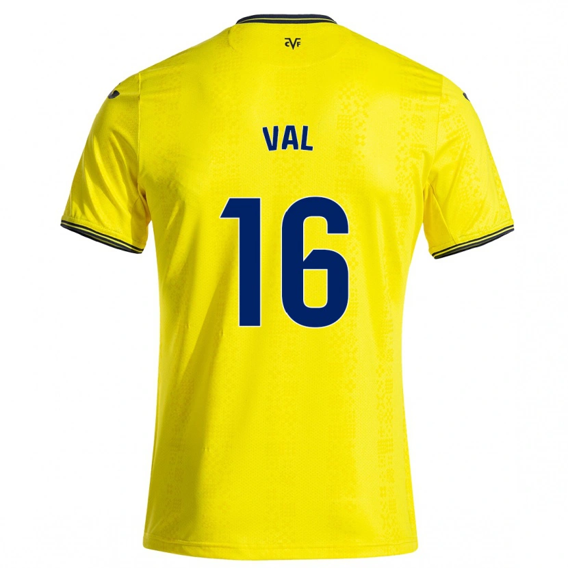 Danxen Kid Brais Val #16 Yellow Black Home Jersey 2024/25 T-Shirt
