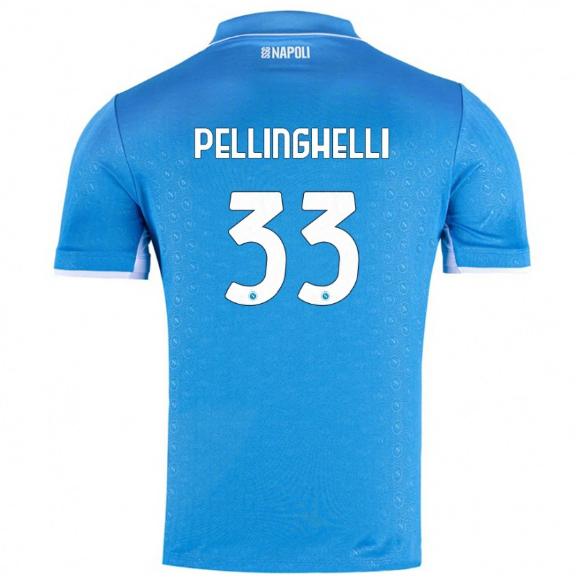 Danxen Kid Alice Pellinghelli #33 Sky Blue Home Jersey 2024/25 T-Shirt