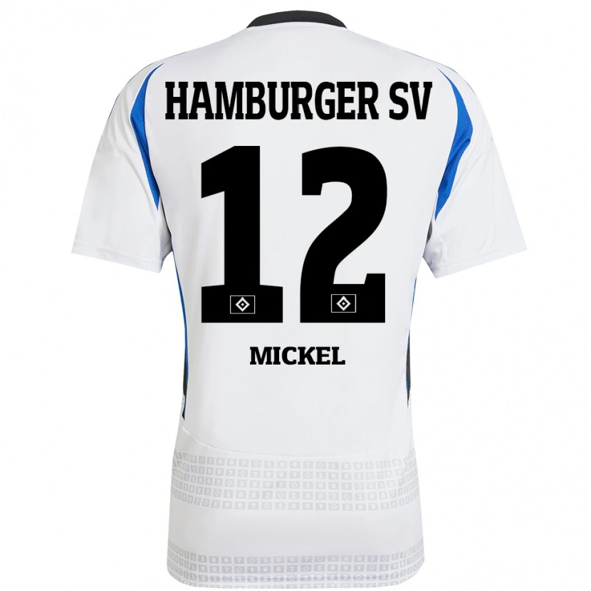 Danxen Kid Tom Mickel #12 White Blue Home Jersey 2024/25 T-Shirt
