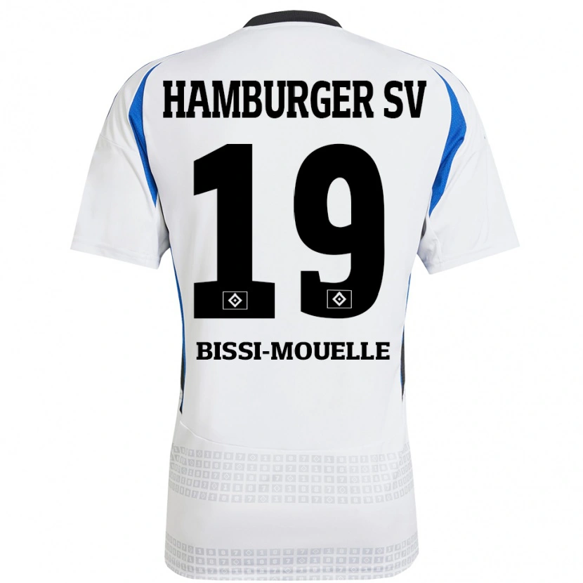 Danxen Kid Jason Bissi-Mouelle #19 White Blue Home Jersey 2024/25 T-Shirt