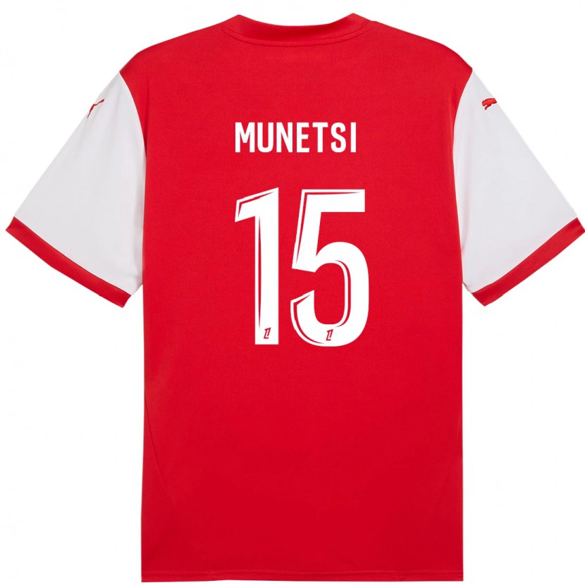 Danxen Kid Marshall Munetsi #15 Red White Home Jersey 2024/25 T-Shirt