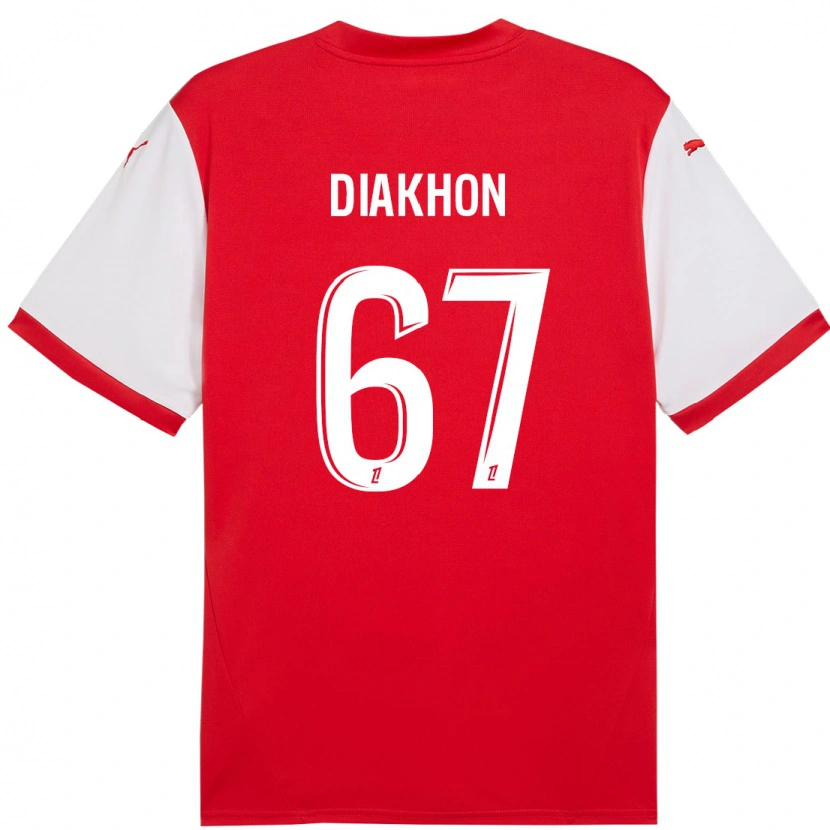 Danxen Kid Mamadou Diakhon #67 Red White Home Jersey 2024/25 T-Shirt