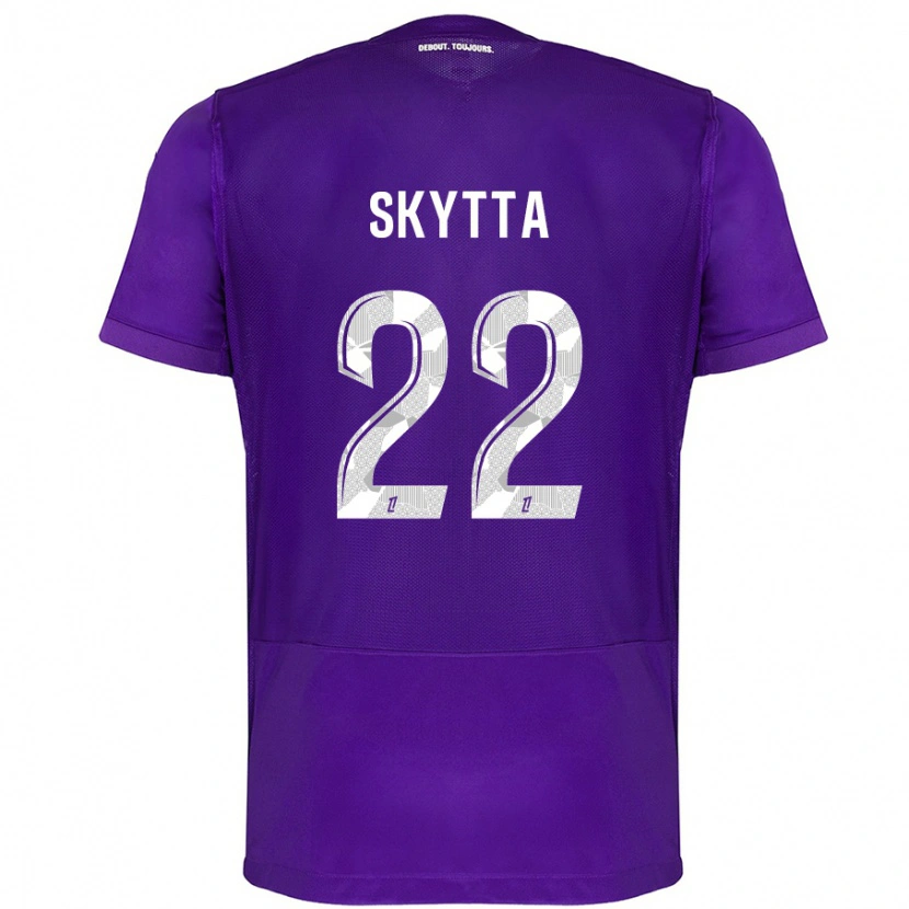 Danxen Kid Naatan Skyttä #22 Purple White Home Jersey 2024/25 T-Shirt