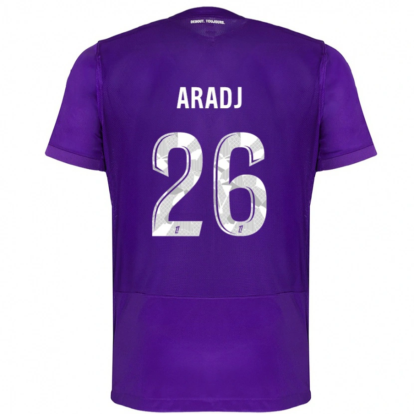 Danxen Kid Ylies Aradj #26 Purple White Home Jersey 2024/25 T-Shirt