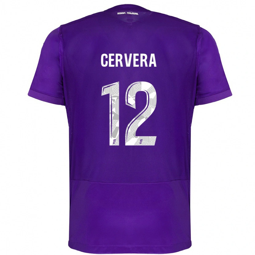 Danxen Kid Laurianne Cervera #12 Purple White Home Jersey 2024/25 T-Shirt